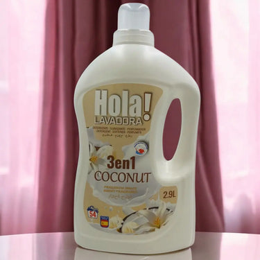 DETERGENTE HOLA! LAVADORA 3 en 1 Coconut Limpia y brilla