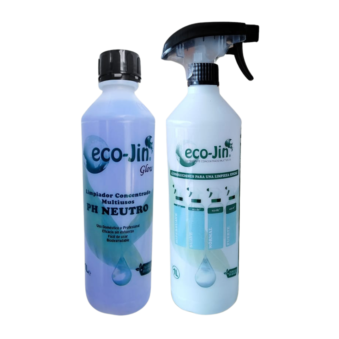 NUEVO ECOJIN GLOW PH NEUTRO CON DIFUSOR - LIMPIADOR MULTIUSOS ESPECIAL PARA SUPERFICIES DELICADAS