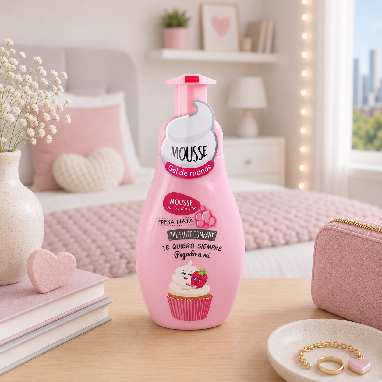 Jabón Mousse Fresa 250 ml The Fruit Company