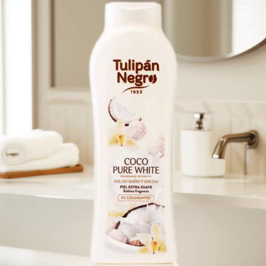 Tulipan Negro gel de ducha Coco Pure White Limpia y brilla