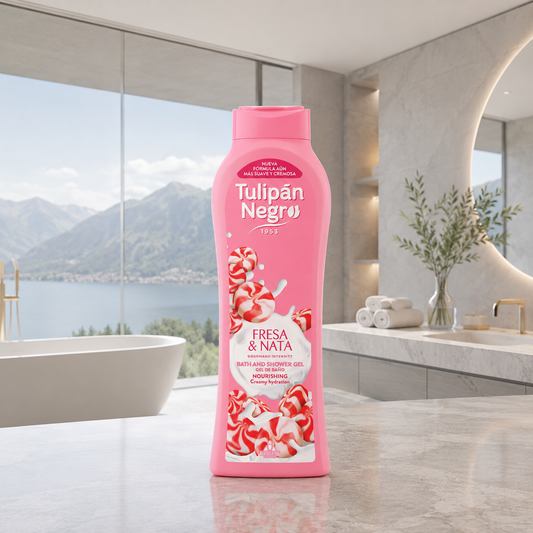 Tulipán Negro Gel Fresa y Nata