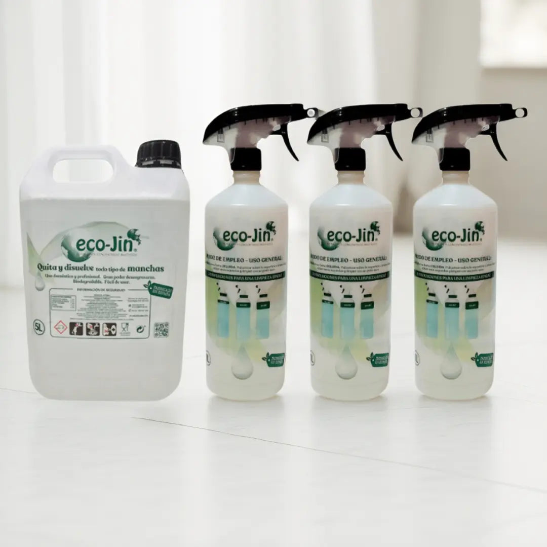ECOJIN NEUTRO 5 LITROS CON 3 DIFUSORES LIMPIADOR ECOJIN