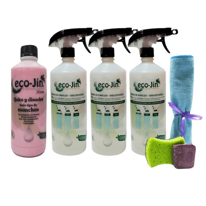 KIT DE INICIO HOME (ROSA) LIMPIADOR ECOJIN