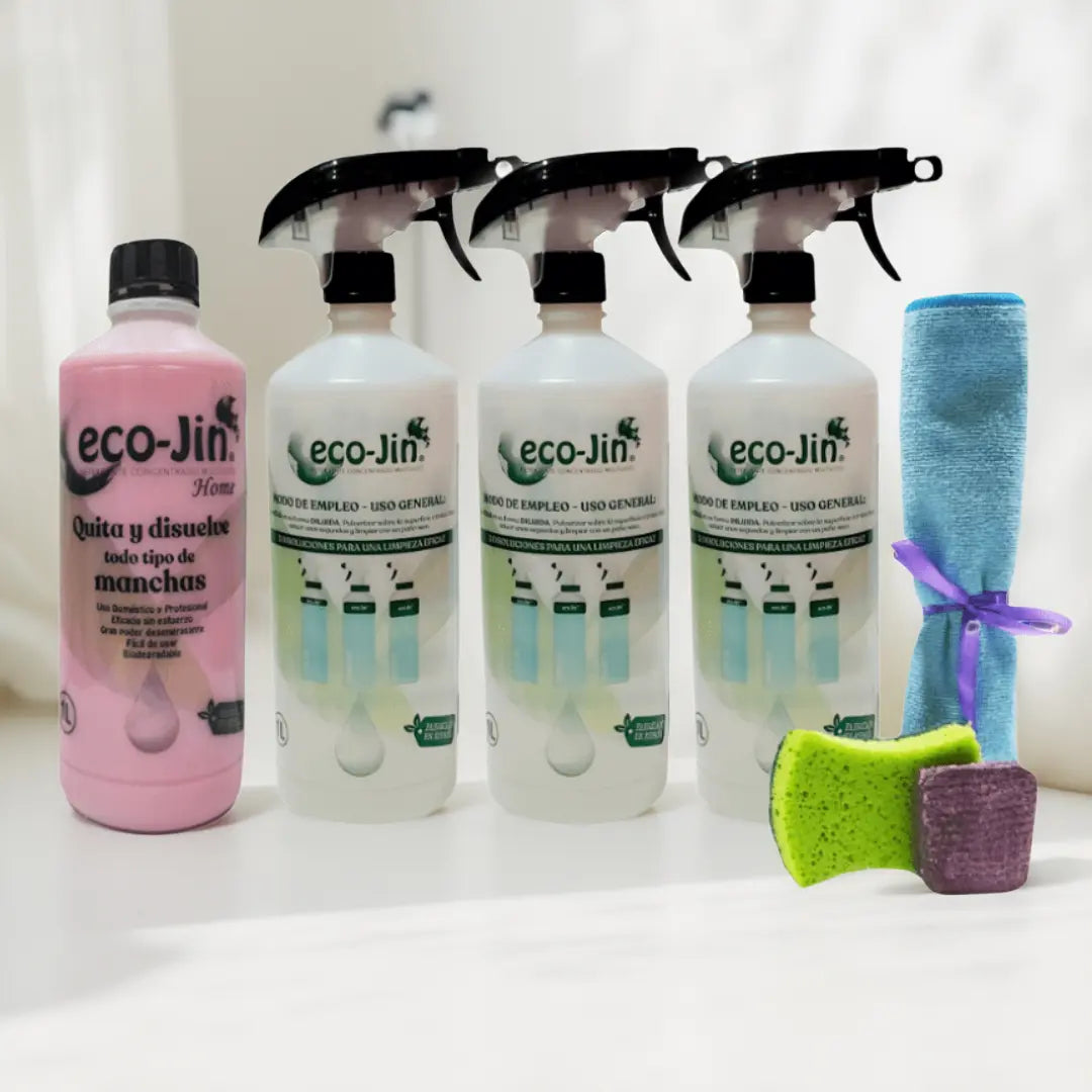 KIT DE INICIO HOME (ROSA) LIMPIADOR ECOJIN