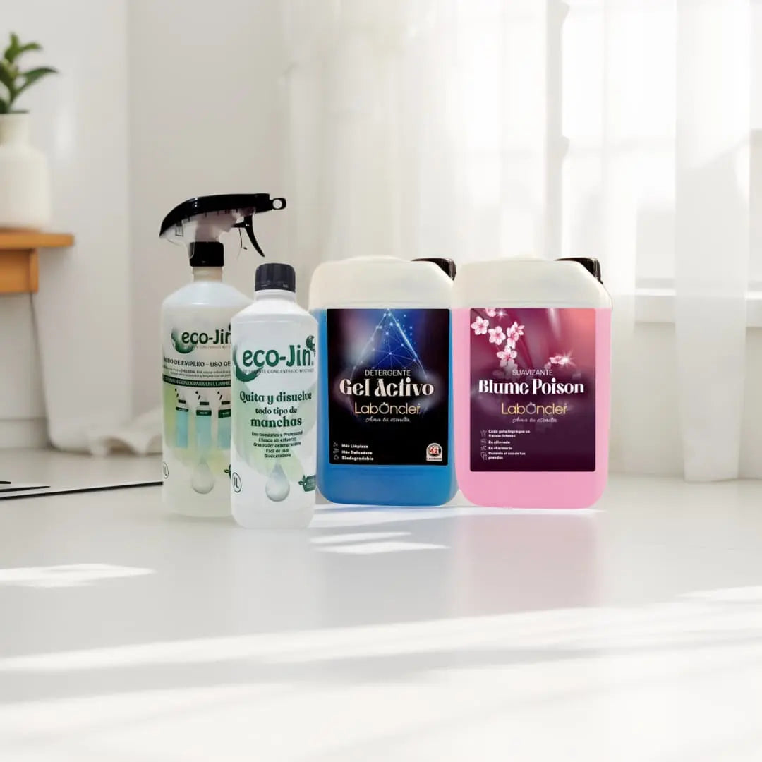 LOTE ECOJIN + DETERGENTE + SUAVIZANTE LIMPIADOR ECOJIN