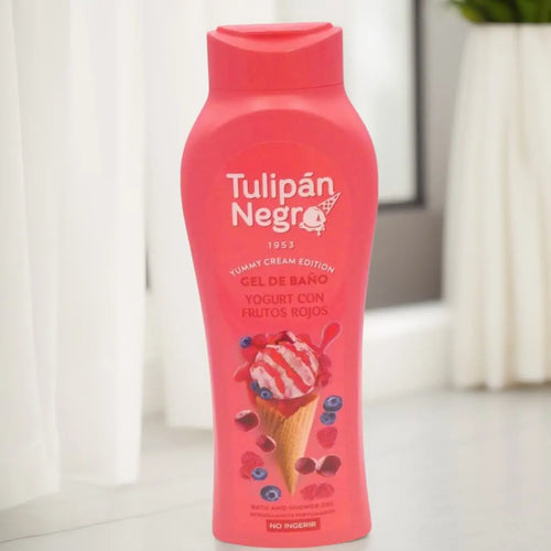 TULIPÁN NEGRO Gel Yogurt con Frutos Rojos 650ml limpiaybrilla.es