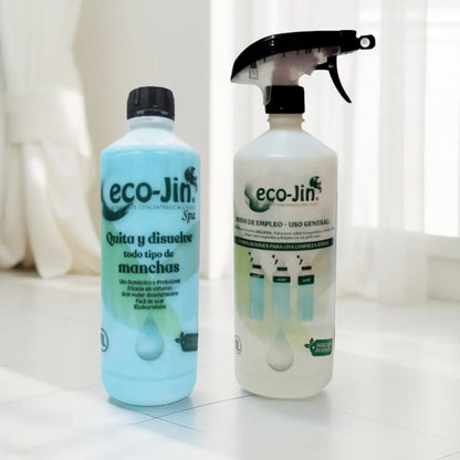 ECOJIN SPA (AZUL) 1 LITRO CON DIFUSOR LIMPIADOR ECOJIN