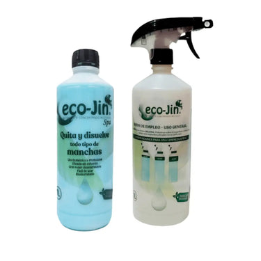 ECOJIN SPA (AZUL) 1 LITRO CON DIFUSOR LIMPIADOR ECOJIN