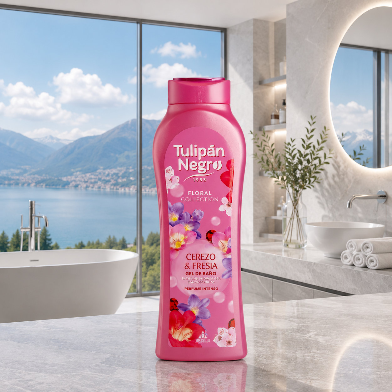 Tulipan negro gel de ducha Cerezo & Fresia Limpia y brilla
