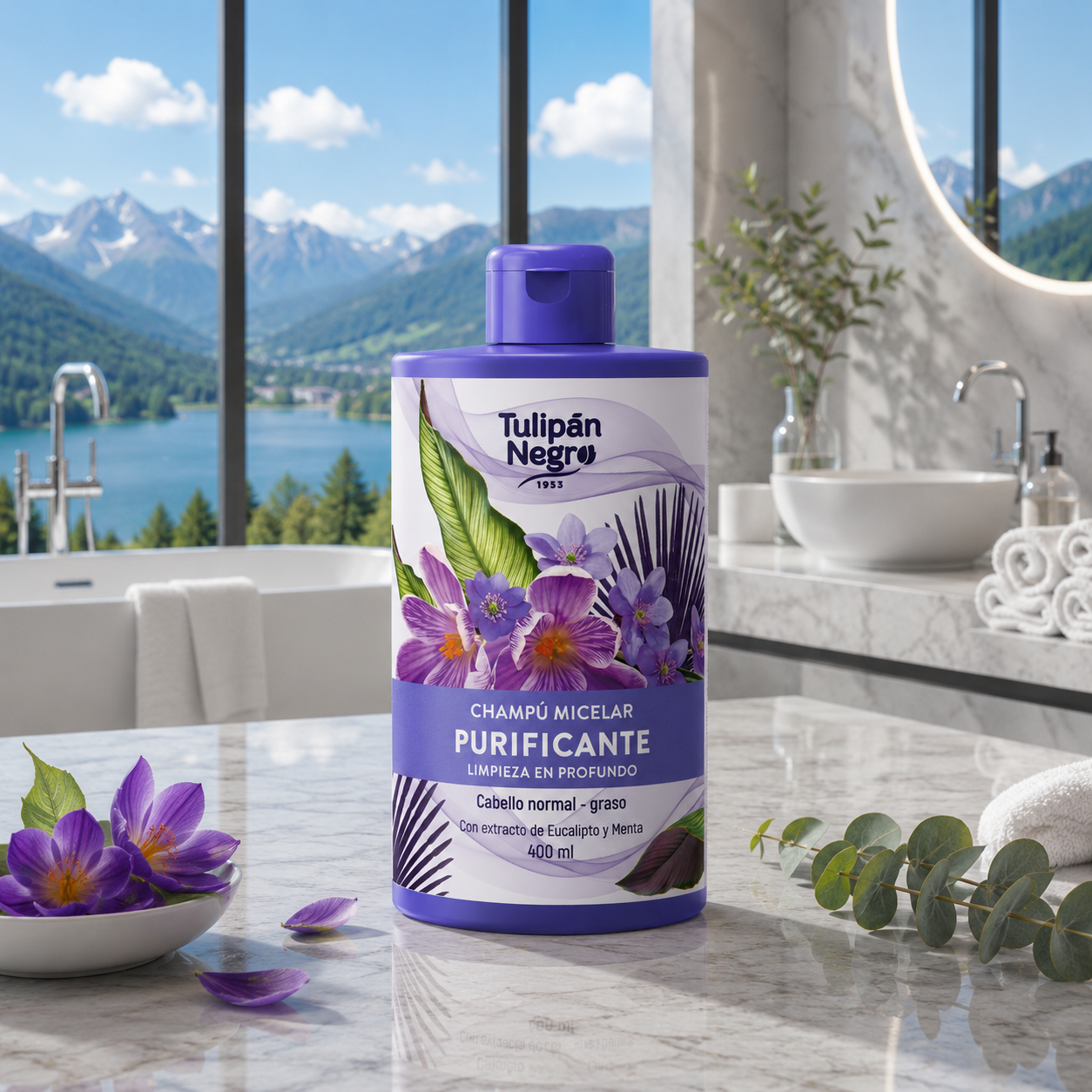 Tulipan Negro Champú Micelar Purificante Limpia y brilla