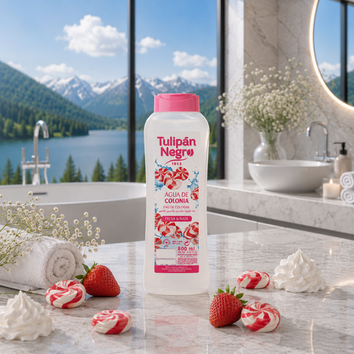 TULIPÁN NEGRO Agua de Colonia de Fresa y Nata 800ml limpiaybrilla.es