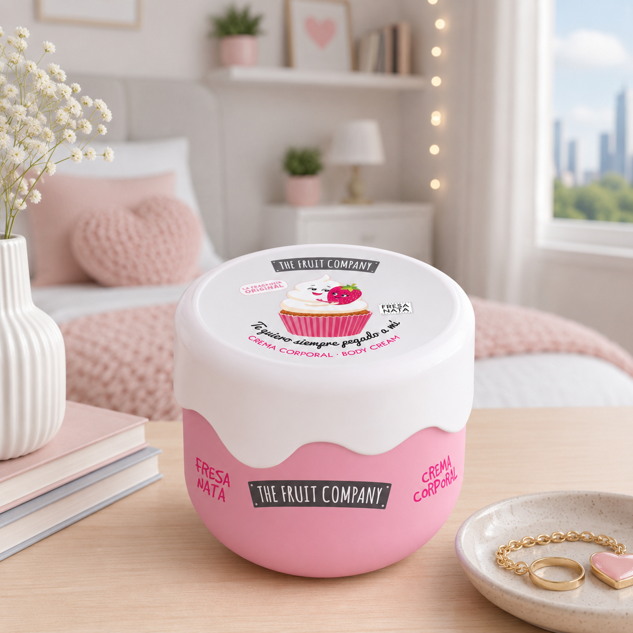 Crema Corporal Fresa Efecto Seda 200 ml The Fruit Company