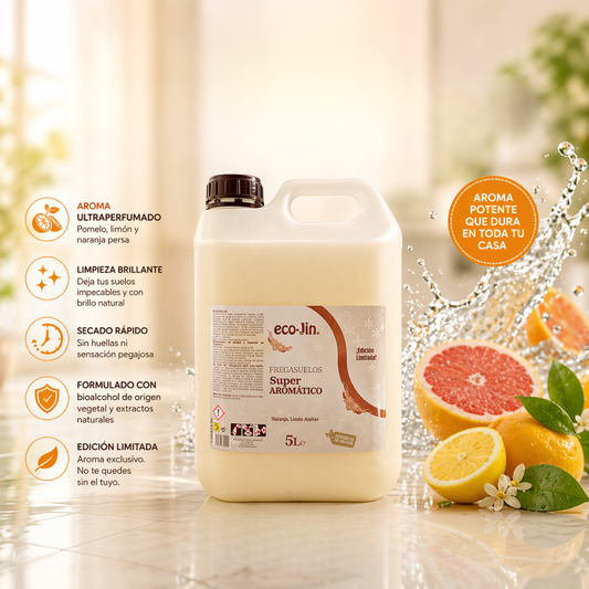 FREGASUELOS ULTRA PERFUMADO AROMA POMELO, LIMÓN Y NARANJA PERSA Limpia y brilla