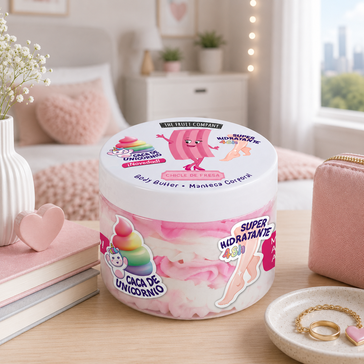 Body Butter Manteca Corporal Chicle de Fresa 250 gr TFC The Fruit Company