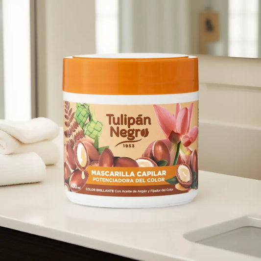 Tulipan Negro Mascarilla Capilar Potenciadora del Color Limpia y brilla