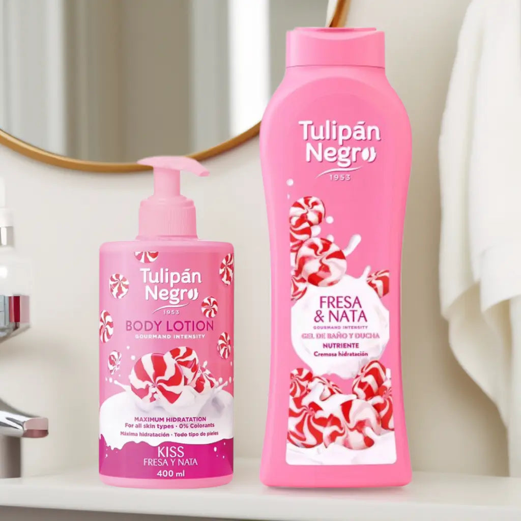 Tulipan Negro Dúo Fresa & Nata Limpia y brilla