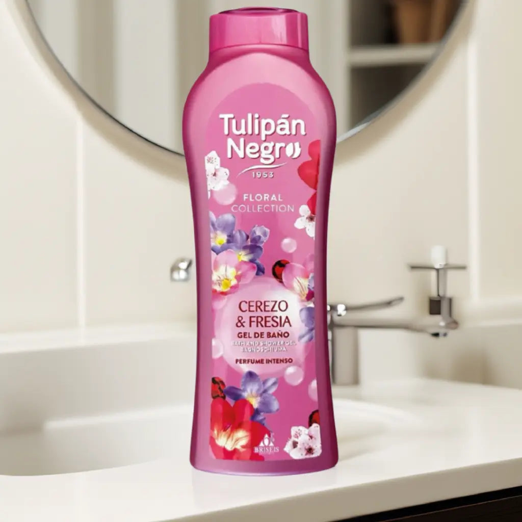 Tulipan negro gel de ducha Cerezo & Fresia Limpia y brilla