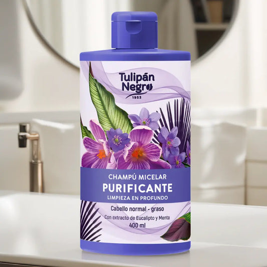 Tulipan Negro Champú Micelar Purificante Limpia y brilla