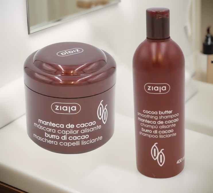 Set Ziaja Cacao Champú y Mascarilla Limpia y brilla