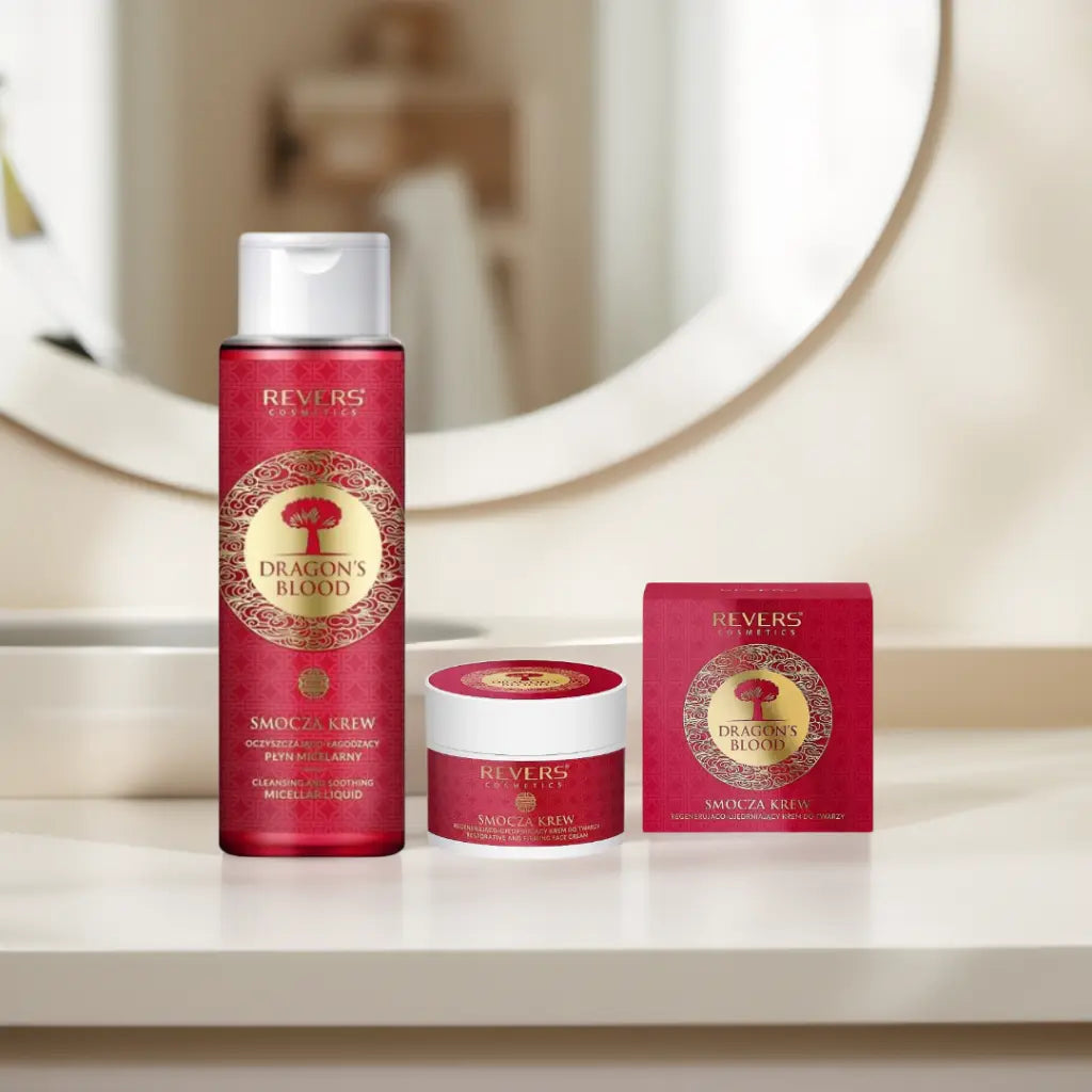 Crema Facial Sangre de Dragon + loción micelar Limpia y brilla