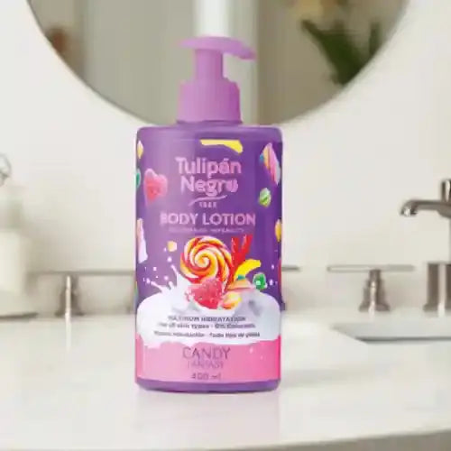 Tulipán Negro – Loción Corporal Candy Fantasy (400 ml) Limpia y brilla