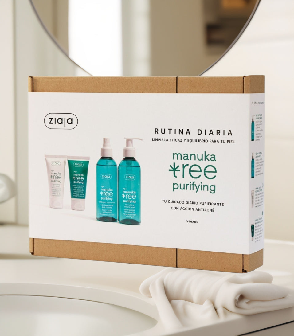 Ziaja Set Manuka Tree especial para Tendencia al Acné Limpia y brilla