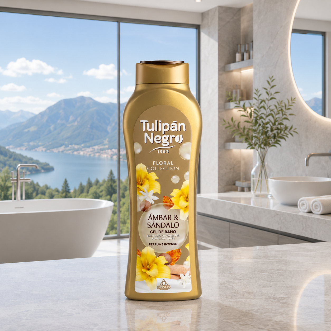 Tulipán Negro – Gel de Ducha Ámbar & Sándalo (650 ml) Limpia y brilla