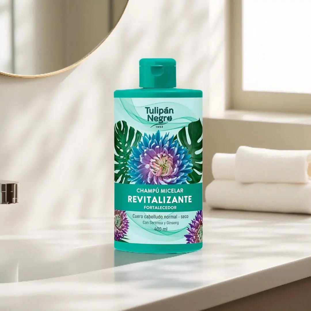 Tulipan negro Champú Micelar Revitalizante Fortalecedor Limpia y brilla