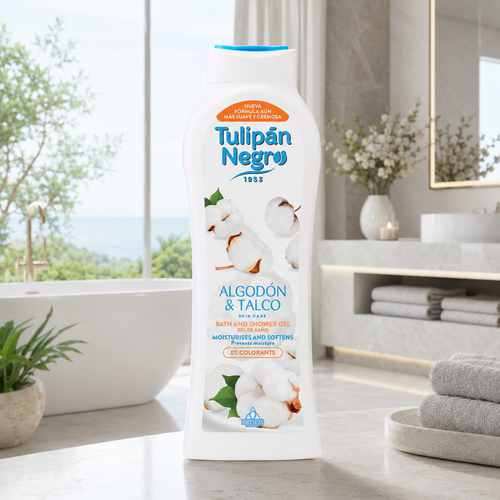 TULIPÁN NEGRO Gel Algodón y Talco 650 ml limpiaybrilla.es