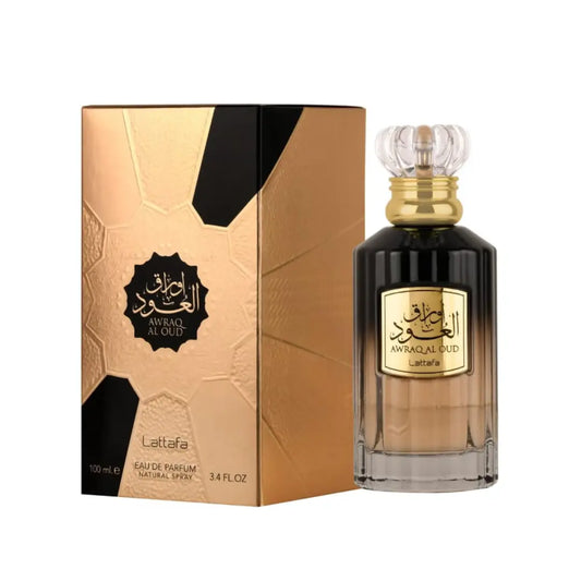 Lattafa Awraq Al Oud – Eau de Parfum Unisex (100 ml) Limpia y brilla