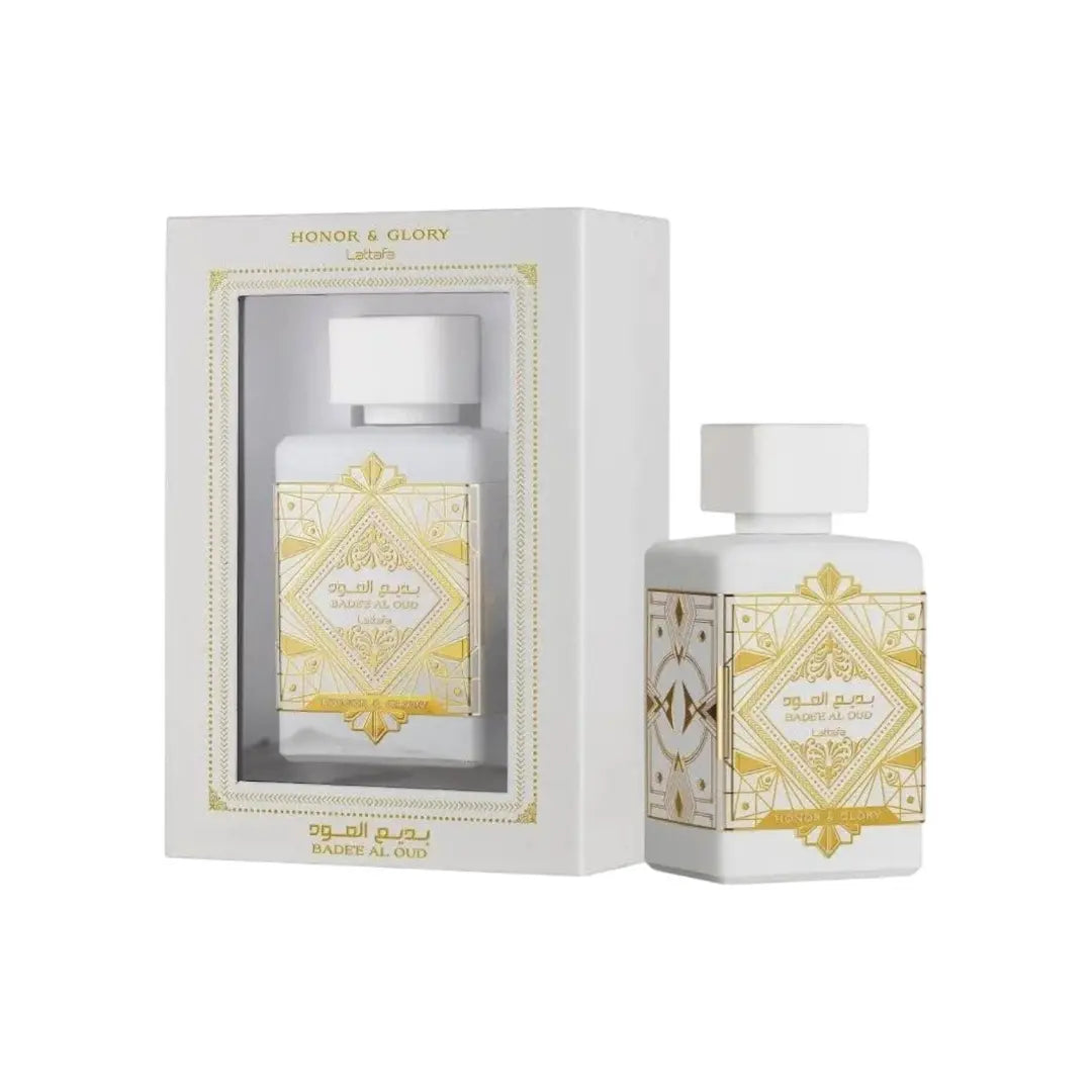 Lattafa – Badee Al Oud Honor & Glory Eau de Parfum Unisex (100 ml) Limpia y brilla