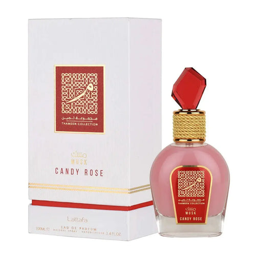 Lattafa – Musk Candy Rose Eau de Parfum (100 ml) Limpia y brilla