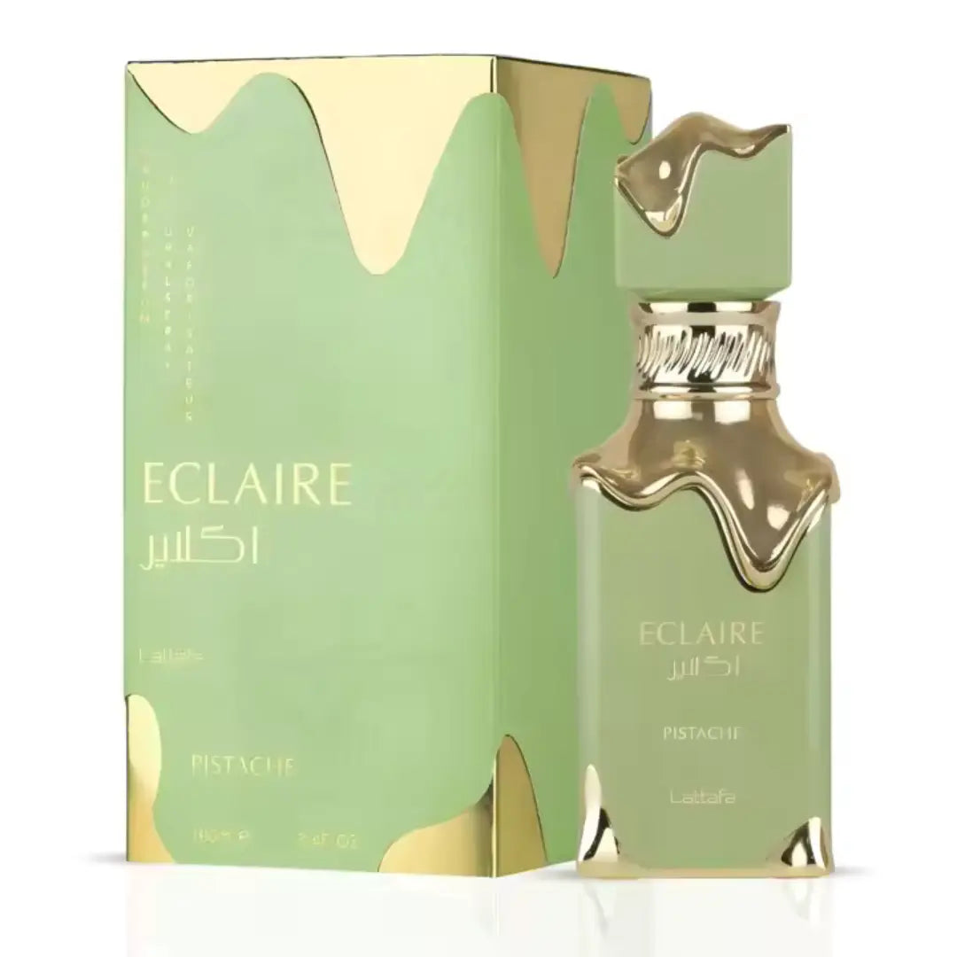 Lattafa – Éclaire Pistache Eau de Parfum Mixto (100 ml) Limpia y brilla