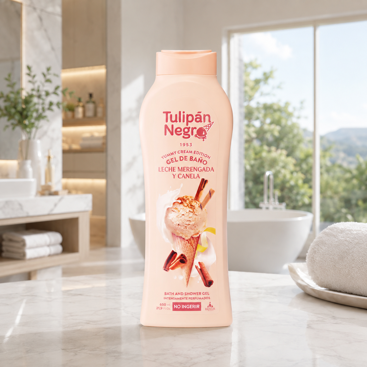 TULIPÁN NEGRO Gel Leche Merengada y Canela 650ml limpiaybrilla.es