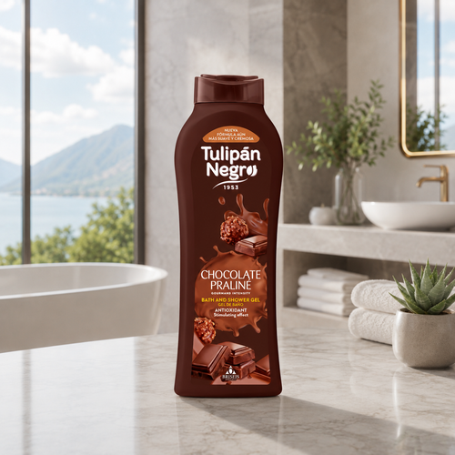 Tulipán Negro – Gel de Ducha Chocolate Praliné (650 ml) Limpia y brilla