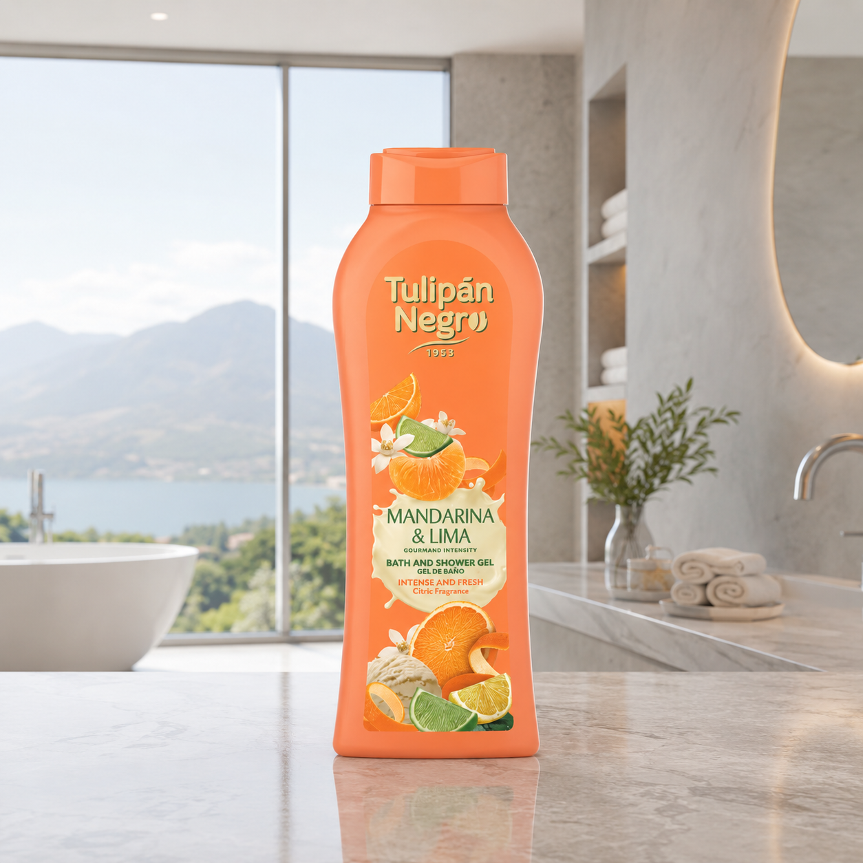 Tulipán Negro – Gel de Ducha Mandarina & Lima (650 ml) Limpia y brilla