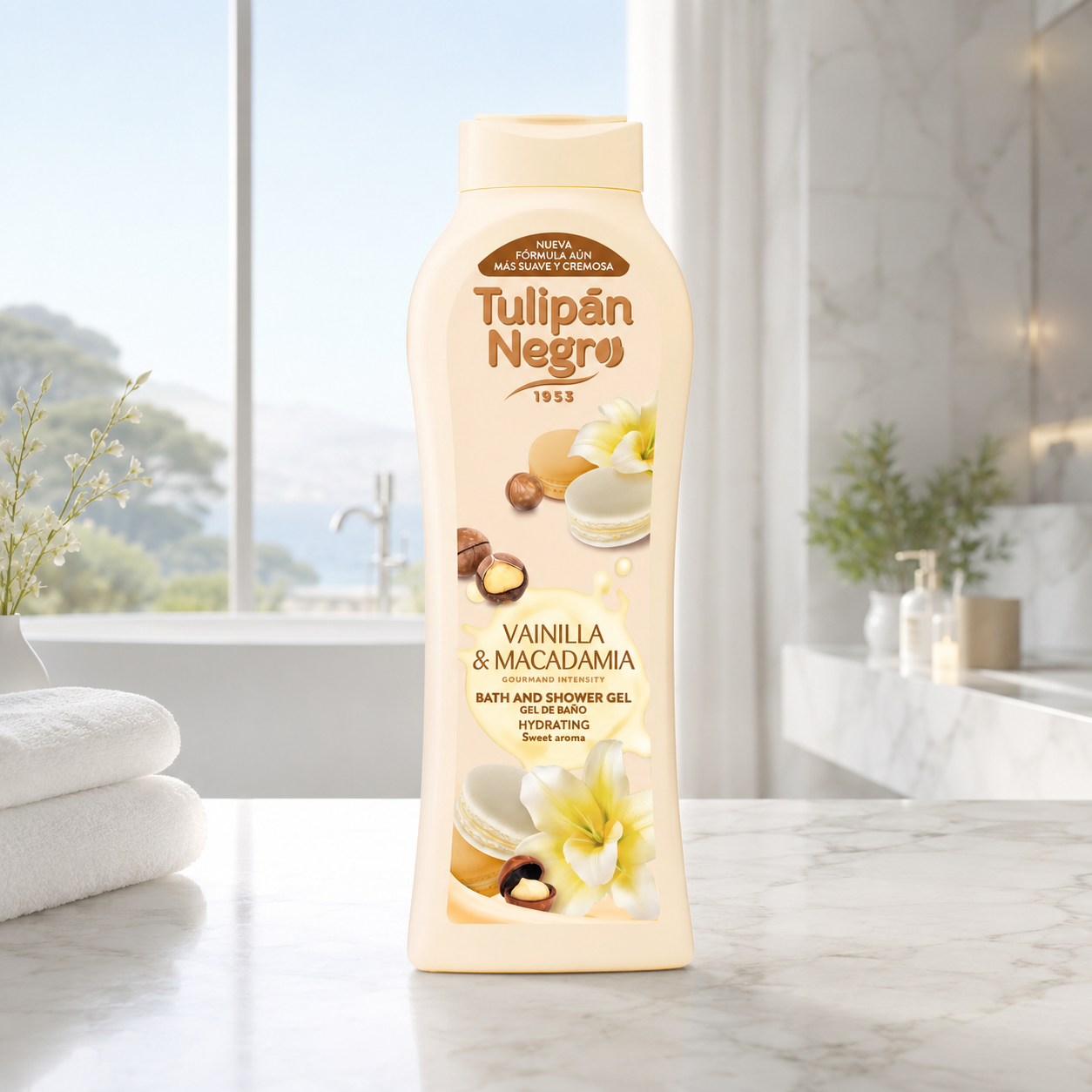 Tulipán Negro – Gel de Ducha Vainilla & Macadamia (650 ml) Limpia y brilla